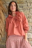 Larc Poet Blouse Indian Red